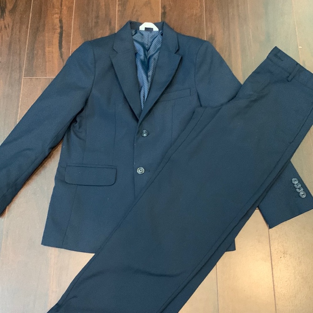 Boys navy blue suit